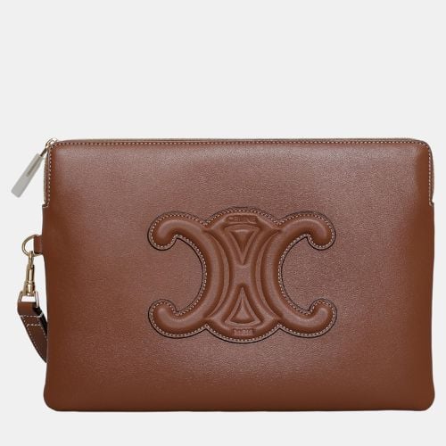 Leather Triomphe Clutch Bag - Celine - Modalova