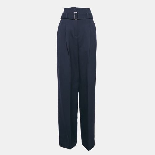 Gabardine Belted High-Rise Pants S - Celine - Modalova