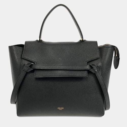 Celine Black Leather Micro Belt Bag - Celine - Modalova