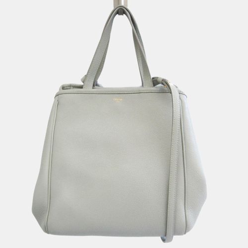 Light Blue Leather Medium Cabas Phantom Tote Bag - Celine - Modalova