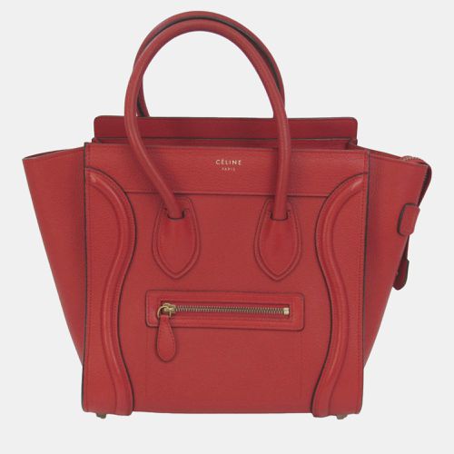 Leather Micro Luggage Satchel - Celine - Modalova