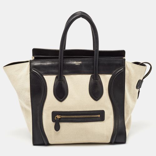 Off-White Canvas and Leather Mini Luggage Tote - Celine - Modalova