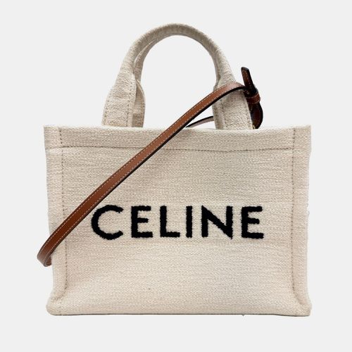 Canvas x Brown Small Cabas Handbag - Celine - Modalova