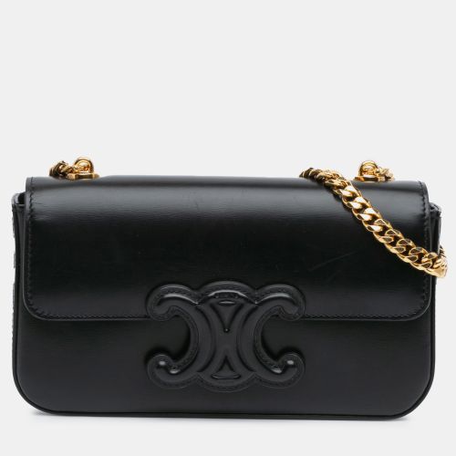 Shiny Calfskin Triomphe Claude Chain Shoulder Bag - Celine - Modalova