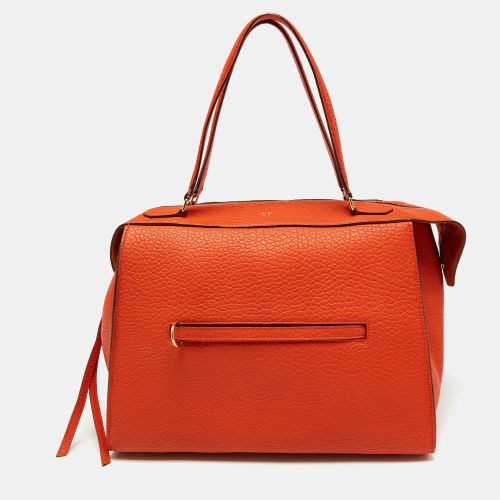 Orange Leather Medium Ring Tote - Celine - Modalova