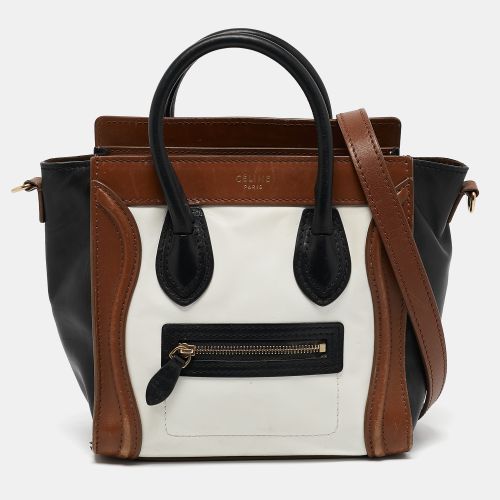 Tricolor Leather Nano Luggage Tote - Celine - Modalova