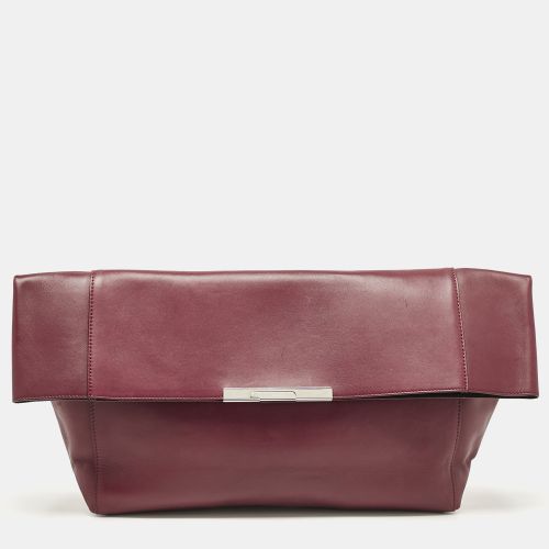 Leather Cabas Fold Over Clutch - Celine - Modalova