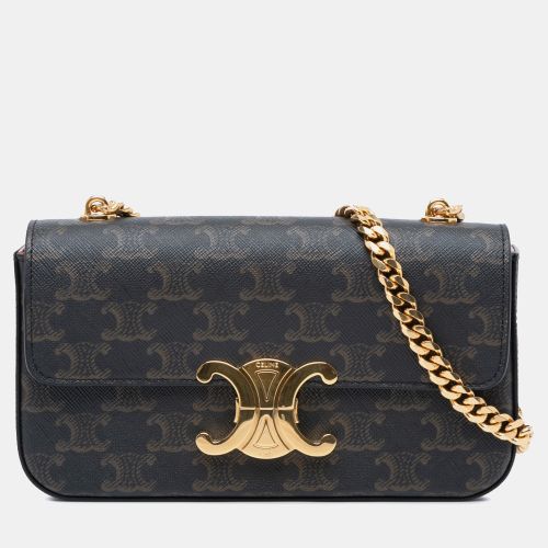 Triomphe Coated Canvas Claude Chain Shoulder Bag - Celine - Modalova