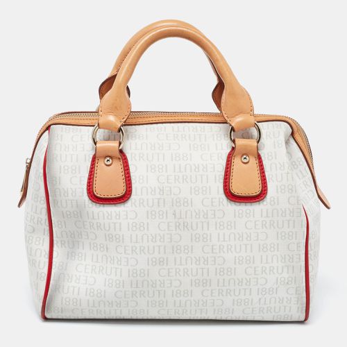 Signature Coated Canvas and Leather Bag - Cerruti - Modalova