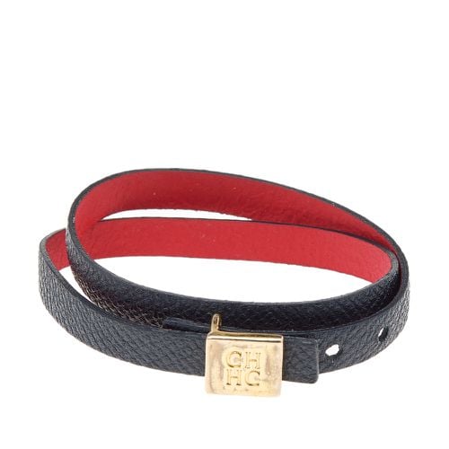 Leather Double Wrap Bracelet - CH Carolina Herrera - Modalova