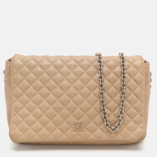 Quilted Leather Flap Shoulder Bag - CH Carolina Herrera - Modalova