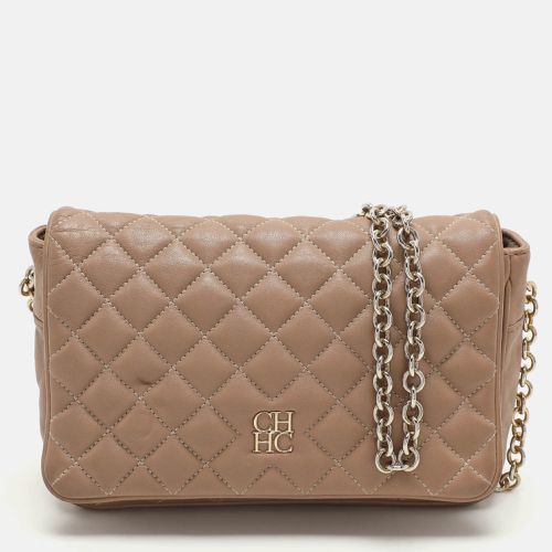 Quilted Leather Flap Shoulder Bag - CH Carolina Herrera - Modalova