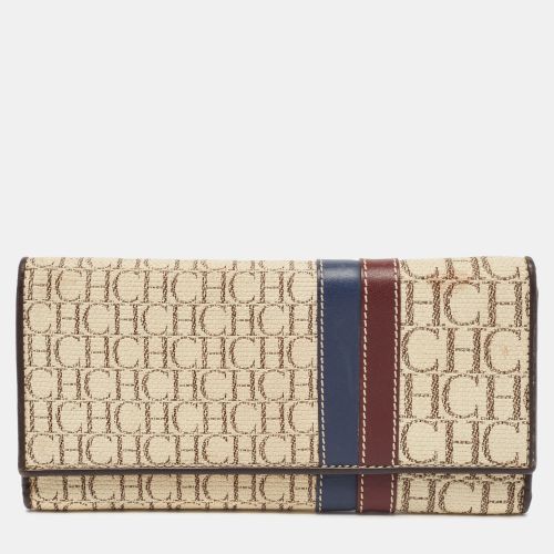 Off Monogram Flap Trifold Continental Wallet - CH Carolina Herrera - Modalova