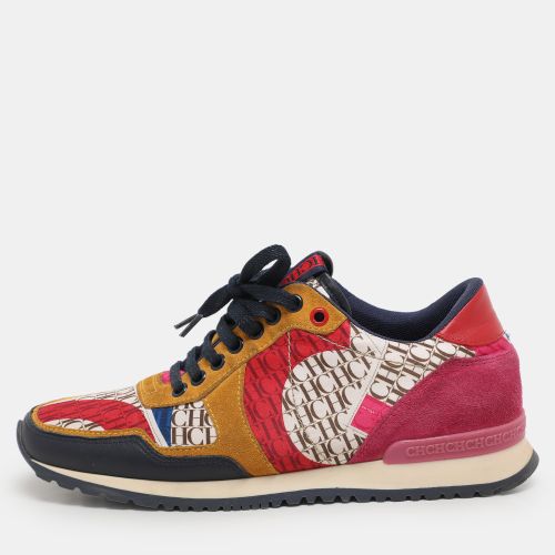 Leather and Satin Low Top Sneakers Size 38 - CH Carolina Herrera - Modalova