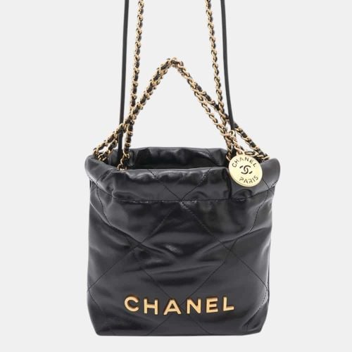 Shiny Calf Leather Mini 22 Shoulder Bag - Chanel - Modalova