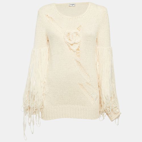 Patterned Knit Pullover Sweater S - Chanel - Modalova