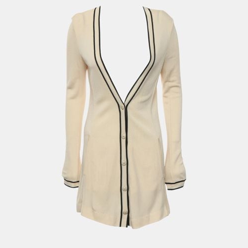 Ivory/Black Knitted Cardigan S - Chanel - Modalova