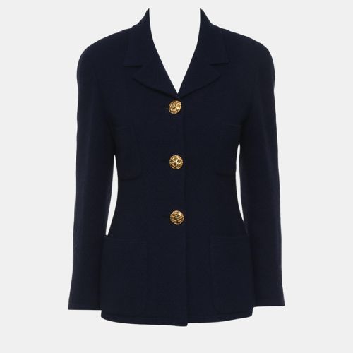 Vintage Gold Buttons Blazer S - Chanel - Modalova