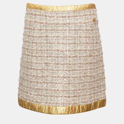 Chanel Gold Metallic Tweed Skirt - Chanel - Modalova