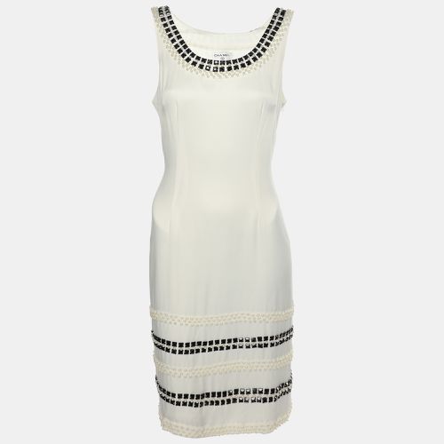 Silk Embellished Sleevless Midi Dress L - Chanel - Modalova