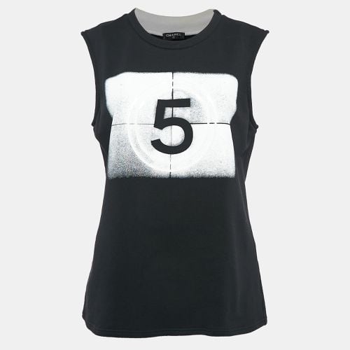 Printed Cotton Sleeveless T-Shirt M - Chanel - Modalova