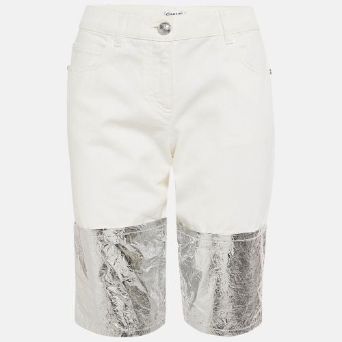 Denim Foil Coated Shorts M - Chanel - Modalova