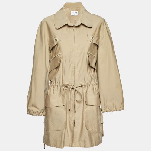 Cotton Blend Trench Coat L - Chanel - Modalova