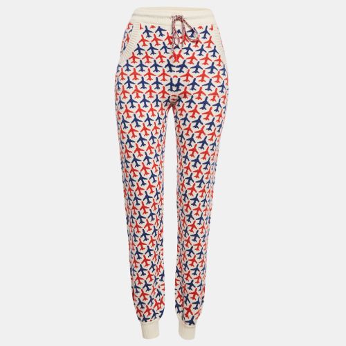 Airlines Jacquard Cashmere Knit Joggers S - Chanel - Modalova