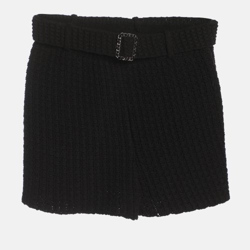 Cotton Knit Belted Shorts S - Chanel - Modalova