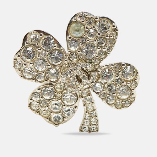 CC Clover Crystals Tone Brooch - Chanel - Modalova