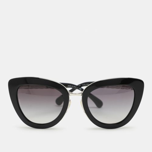 Silver Tone/ 5368 Quilted Cat-Eye Sunglasses - Chanel - Modalova