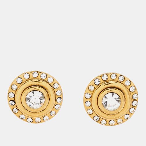 CC Crystals Tone Clip On Earrings - Chanel - Modalova