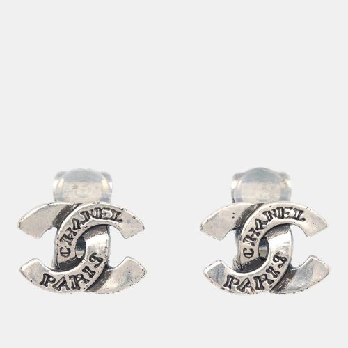 Chanel CC Earrings Clip-On Silver - Chanel - Modalova