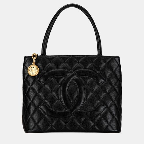 Chanel Black Caviar Medallion Tote - Chanel - Modalova