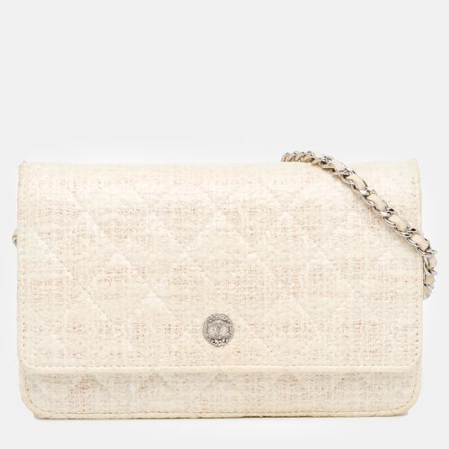 CC Coated Tweed Wallet On Chain - Chanel - Modalova