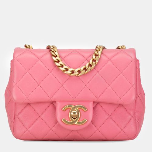 Mini Square Lambskin Pearl Samba Flap - Chanel - Modalova