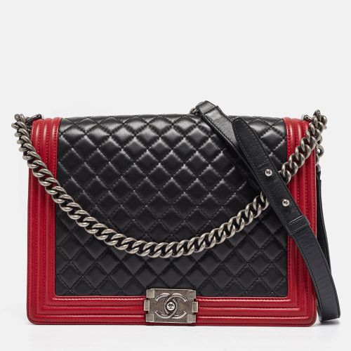 Red Quilted Leather Large Boy Flap Bag - Chanel - Modalova