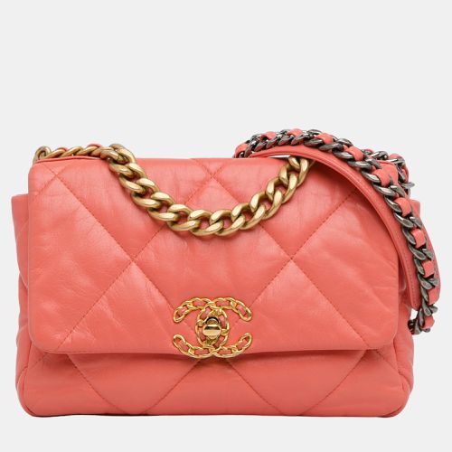 Chanel Pink Medium Lambskin 19 Flap - Chanel - Modalova