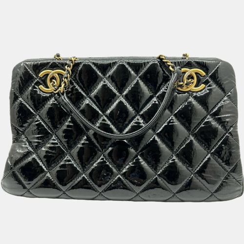 Patent Goatskin Quilted Small CC Eyelet Tote Bag - Chanel - Modalova