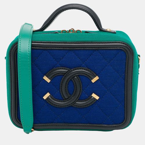 Green Small Jersey CC Filigree Vanity Case - Chanel - Modalova