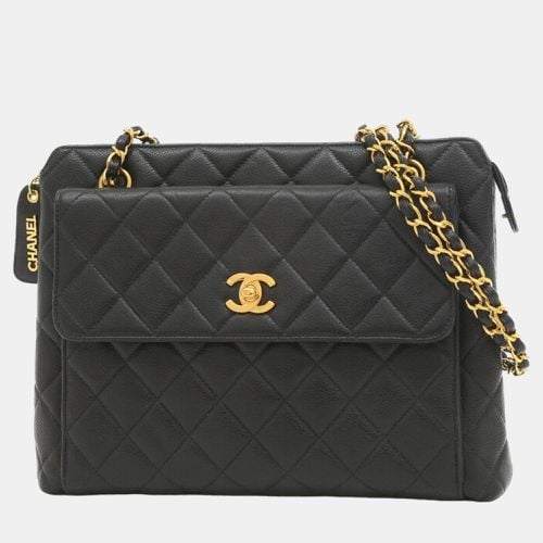 Quilted Caviar CC Front Pocket Tote Bag - Chanel - Modalova