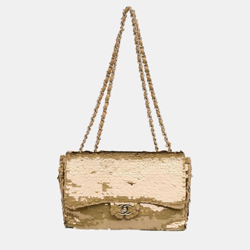 Satin and Sequins Medium Single Flap Bag - Chanel - Modalova