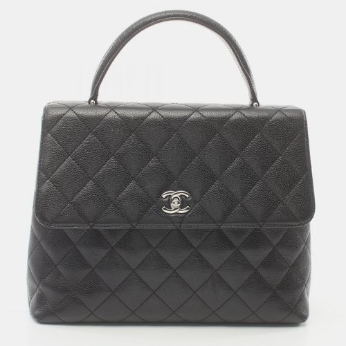 Quilted Caviar Kelly Top Handle Flap Bag - Chanel - Modalova