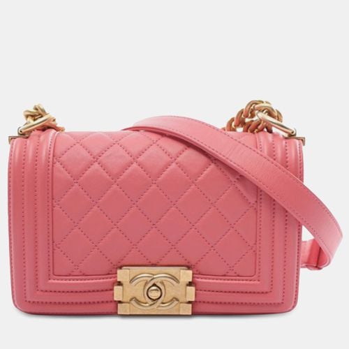 Leather Small Boy Flap Bag - Chanel - Modalova