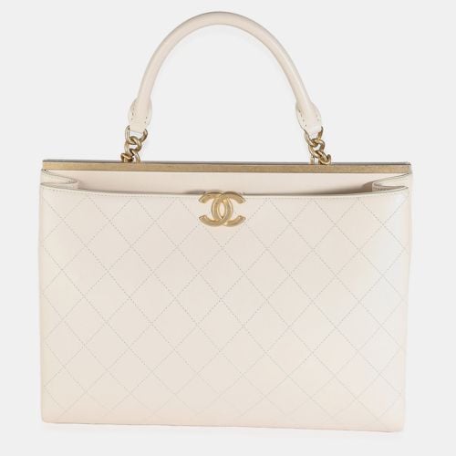 Quilted Calfskin Large Coco Luxe Shopping Tote Bag - Chanel - Modalova