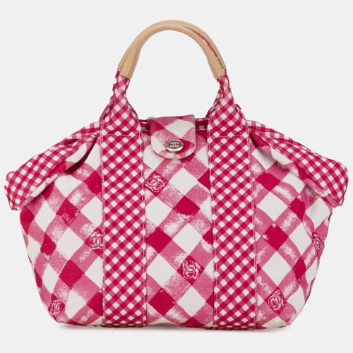 Chanel Pink Canvas Gingham Handbag - Chanel - Modalova