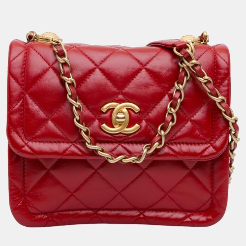 Lambskin Leather Mini Quilted Soft Square Flap Bag - Chanel - Modalova