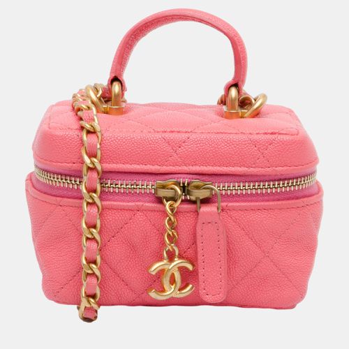 Leather Micro Chain Vanity Shoulder Bag - Chanel - Modalova