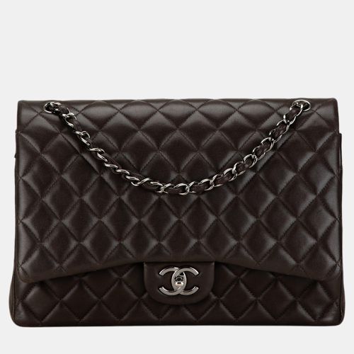 Lambskin Leather Maxi Double Flap Bag - Chanel - Modalova