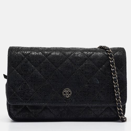 Quilted Shimmering Leather WOC Clutch Bag - Chanel - Modalova